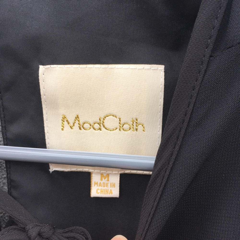 ModCloth Black Sheer Dress - Picture 2 of 3